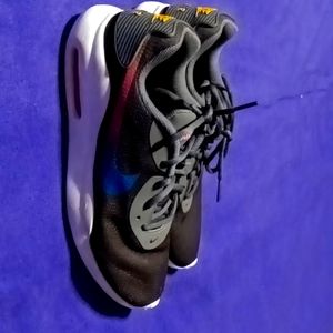 Nike air, 7.5 women, gray,black,pink,orange, and blue